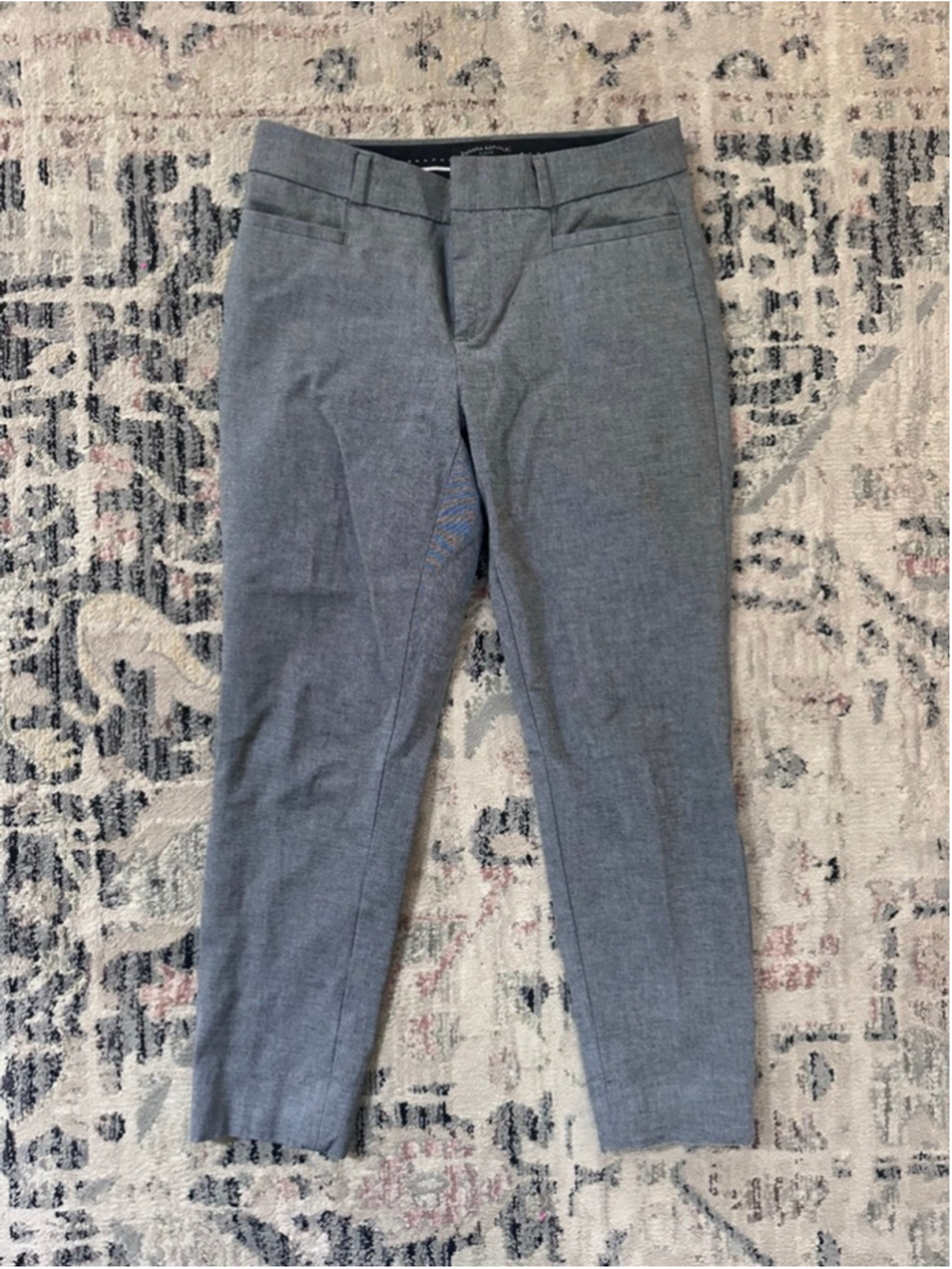 Women's Banana Republic Petite Gray Sloan Ankle & Cropped Pants 2P